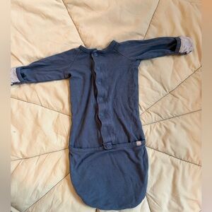 Goumi Deep Gray/ Navy Baby Sleep Gown- 3-6mo